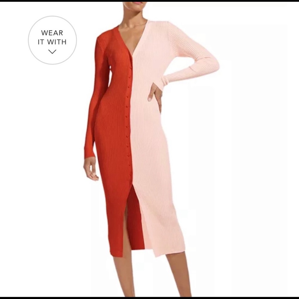 Staud color block dress